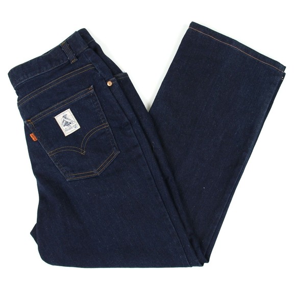 Levis Mens Sz 27 x 26 Vintage Prospector Orange Tab Denim Jeans 70's Dark No Tag - Picture 2 of 7